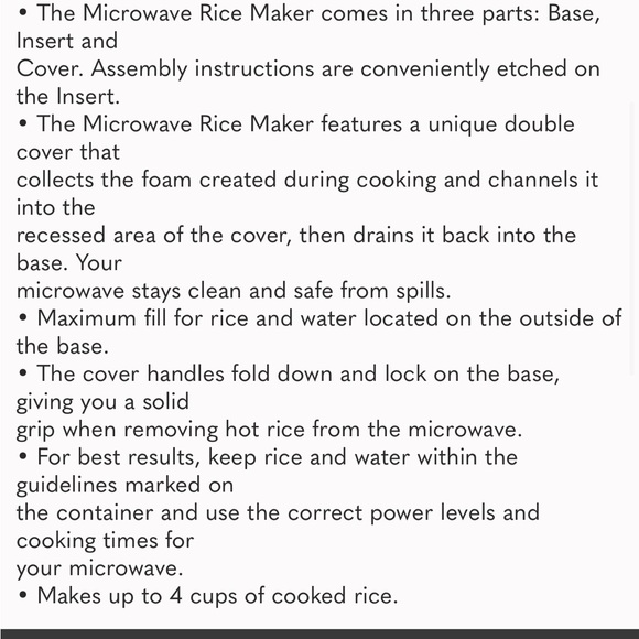 Tupperware Microwave Rice Maker - Picture 6 of 7